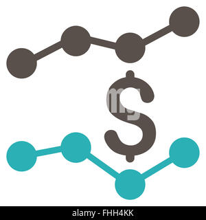 Finanziaria tendenze icona Foto Stock