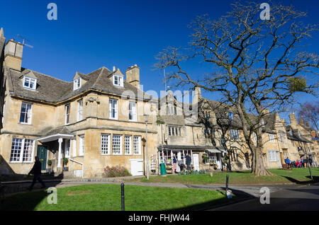 Negozi in Chipping Campden High Street, Cotswolds Foto Stock