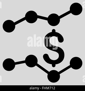 Finanziaria tendenze icona Foto Stock