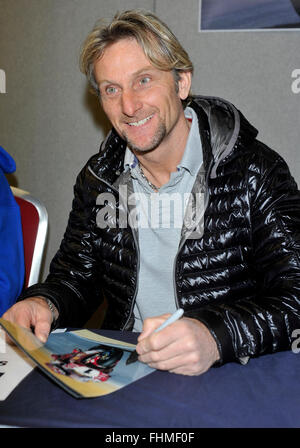 Carl Fogarty assiste Collectormania 19 stadium:mk, Milton Keynes, Bucks, Regno Unito Foto Stock