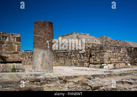 Oaxaca, Messico - Monte Albán, un importante pre-colombiano sito archeologico nel sud del Messico. Foto Stock