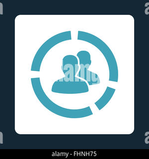 Demografia diagramma icona Foto Stock