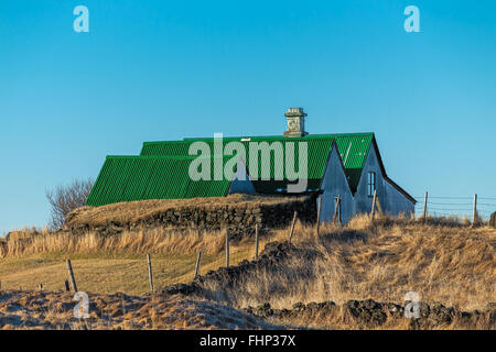 Vecchia fattoria abbandonata in Islanda Foto Stock