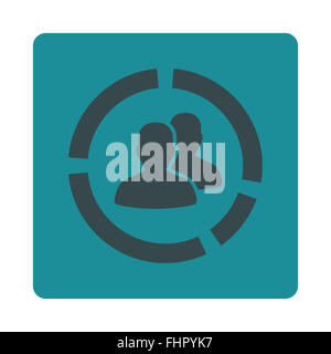Demografia diagramma icona Foto Stock