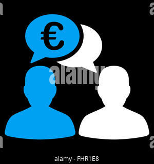 Euro icona Chat Foto Stock