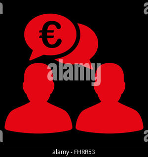 Euro icona Chat Foto Stock