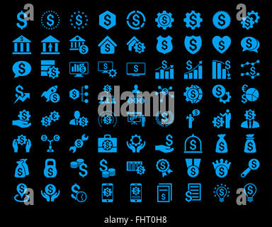 Attività finanziarie icona impostare Foto Stock