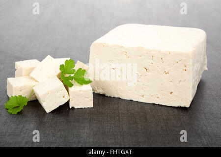 Sfondo di tofu. Foto Stock