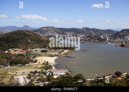 Vista della Città Vecchia di Nossa Senhora da Penha Foto Stock