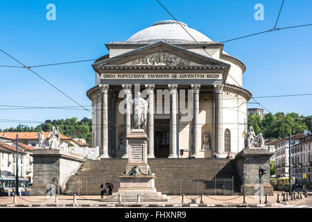 Chiesa della Gran Madre a Torino, Italia Foto Stock