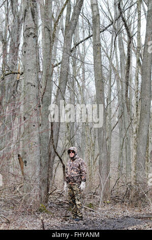 Abbigliamento camouflage utilizzato dai cacciatori Foto Stock