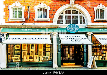 Bookshop di Londra, Henry Sotheran Sackville Street; Buchladen a Londra Foto Stock