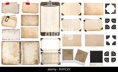 Vintage Photo Corners Isolated On White Background For Scrapbook