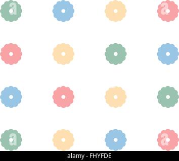 Girlish floreale il coperchio del notebook. Primavera Estate pattern perfetta illustrazione vettoriale sfondo. Illustrazione Vettoriale