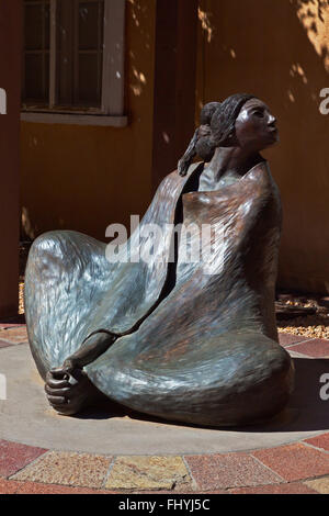 La scultura al NEW MEXICO Museum of Art - SANTA FE, NEW MEXICO Foto Stock