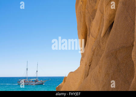 Una barca a vela in Cabo San Lucas Foto Stock