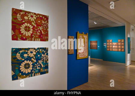 Il design della California mostra sul display in MINGEI MUSEO INTERNAZIONALE situato nel Balboa Park di San Diego, California Foto Stock