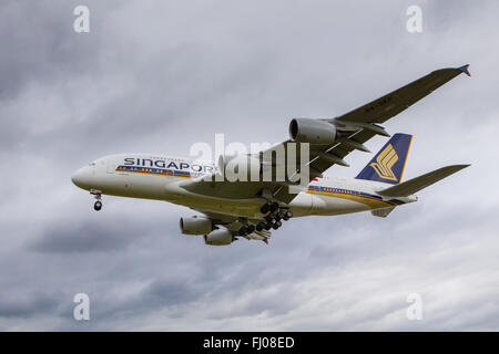 SIngapore Airlines Airbus A380 Superjumbo Foto Stock