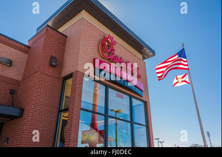 Chick-fil-A (America's top-rated quick-service restaurant) in Lake City, Florida, Stati Uniti d'America. Foto Stock