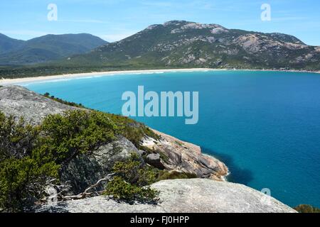 Vista sulla baia di Norman in Wilsons Promontory National Park Foto Stock