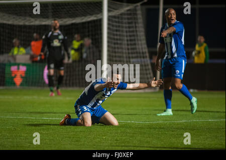 Aris FC Limassol v FC Anorthosis Famagusta 0-0,27/02/2016 Foto Stock