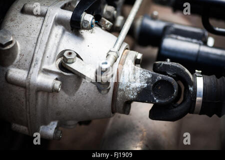 Immagine a colori di un 2WD motociclo, cardanico sulla ruota trcator. Foto Stock