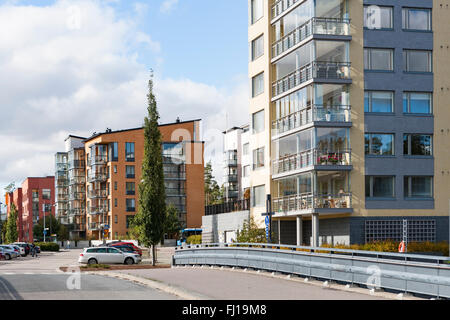 Nuovo quartiere di Helsinki Foto Stock