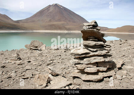 Bolivia paesaggio della Laguna Verde Foto Stock