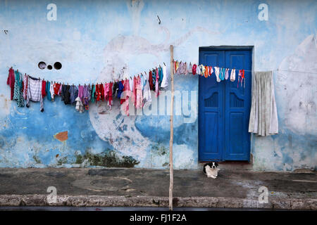 Architettura della casa a Cachoeira, Bahia, Brésil Brasile Foto Stock