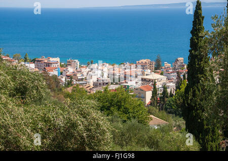 Vista della città di Zante, la città capitale di Zante, Grecia Foto Stock