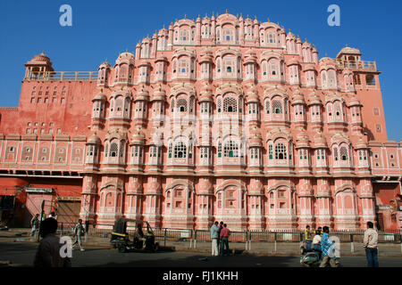 Hawa Mahal (palazzo del vento), Jaipur India Foto Stock