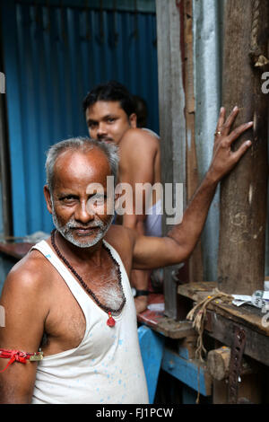 Ritratto di Bengali uomo in Kolkata , India Foto Stock