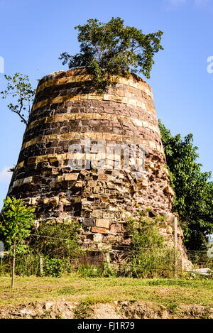 Rovine di canna da zucchero Mill, Antigua Foto Stock