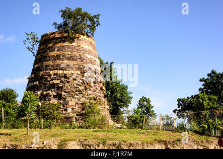 Rovine di canna da zucchero Mill, Antigua Foto Stock