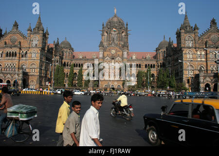 Chhatrapati Shivaji Terminus (CST) ,Mumbai , India Foto Stock
