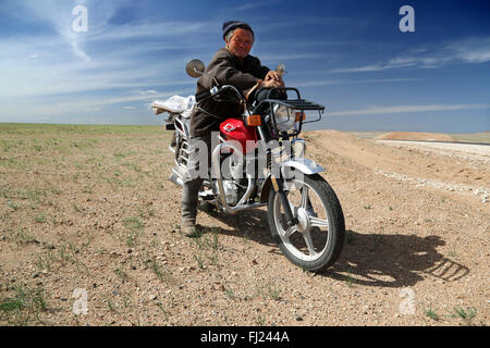 Ritratto di uomo dalla Mongolia Foto Stock