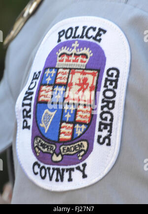 Patch di Prince George County Maryland Polizia Foto Stock