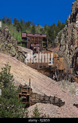 La mia laurea in CREEDE COLORADO argento dove è stata minata fino al 1985 Foto Stock