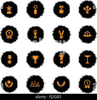 Medaglie e tropheys semplicemente le icone Illustrazione Vettoriale