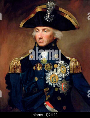 L'ammiraglio Horatio Lord Nelson da Francis Lemuel Abbott Foto Stock