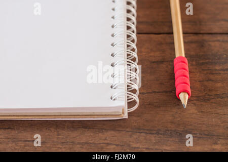 Stazione di lavoro con i notebook e matita, stock photo Foto Stock