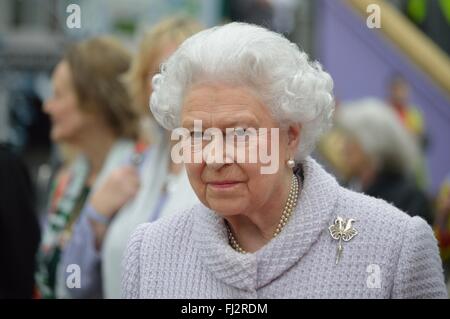 La regina Elisabetta II Foto Stock