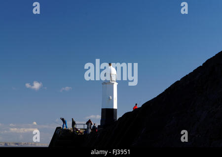 Faro, Porthcawl, South Wales, Regno Unito. Foto Stock