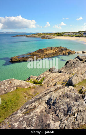 Bellissima spiaggia paesaggio in Irlanda Foto Stock
