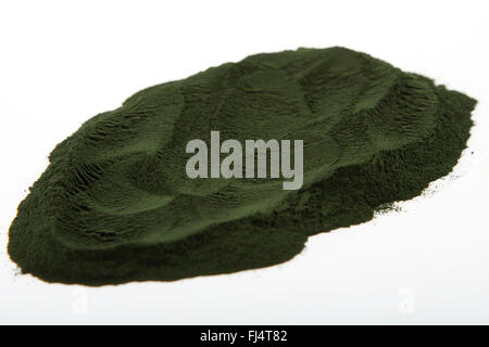 Cumulo di spirulina in polvere Foto Stock