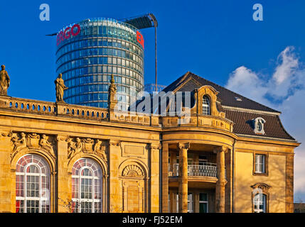 Governo distrettuale e Ergo sede tower, in Germania, in Renania settentrionale-Vestfalia, Duesseldorf Foto Stock