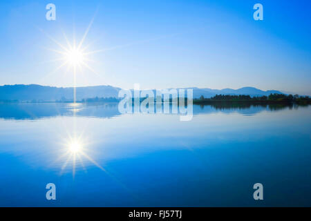 Il lago di Pfaeffikon, Svizzera, Zuercher bernese, Auslikon Foto Stock