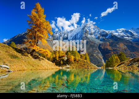 Lac Bleu, Dent de Perroc, Vallese, Svizzera Foto Stock