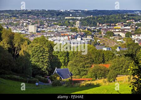 Vista di distretto Elberfeld, in Germania, in Renania settentrionale-Vestfalia, Bergisches Land, Wuppertal Foto Stock