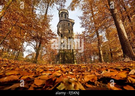 Von-der Heydt-torre in autunno, in Germania, in Renania settentrionale-Vestfalia, Bergisches Land, Wuppertal Foto Stock